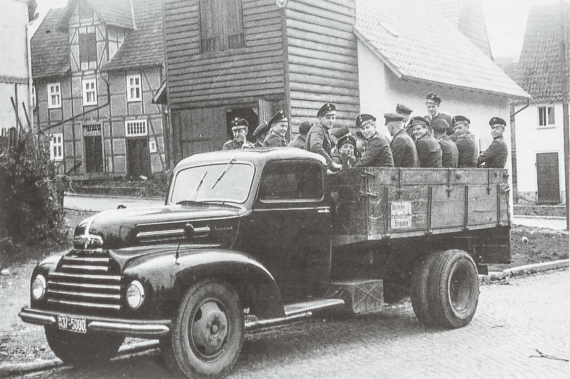 Abfahrt nach Volkmarsen 1955