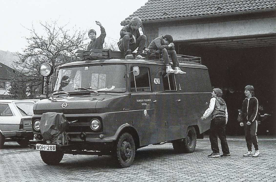 Das Rückgrat der Wehr in den 70er Jahren: LF 8 „Opel Blitz“, von der Jugendfeuerwehr „erobert“