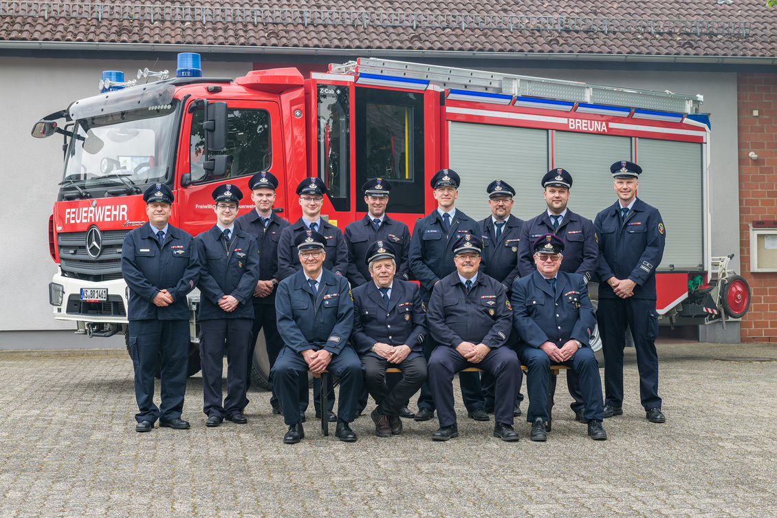 Der Vorstand der Freiwilligen Feuerwehr Breuna